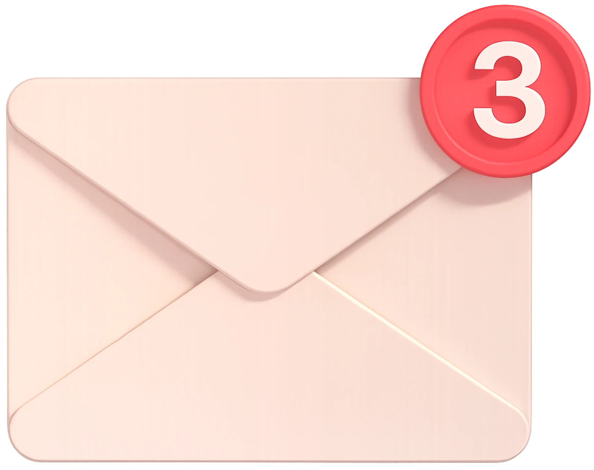 3D email newsletter illustration